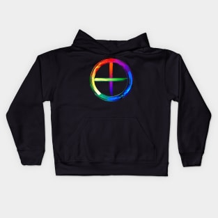 Symbols of planets luminescent paint Kids Hoodie